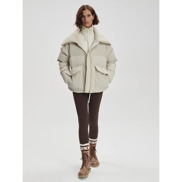 Varley Roseville Down Jacket Puffer White Small MSRP $398